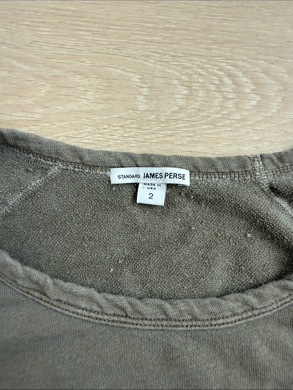 James Perse french terry cotton sweatshirt - Picture 4 of 4